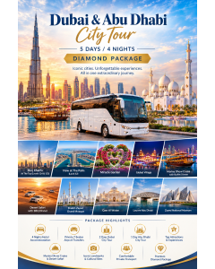  Dubai – Abu Dhabi City Tour | 5 Days / 4 Nights – Diamond Package